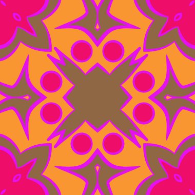 sanatsal soyut dikişsiz desen, vektör illüstrasyon