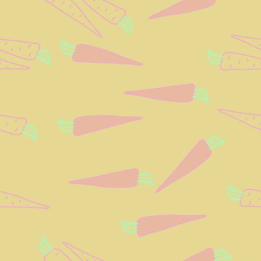 Renkli havuç, vektör ile dikişsiz desen