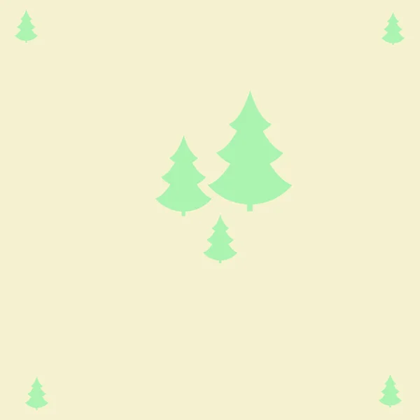 Pine Tree Naadloze Patroon Van Gekleurd Motief — Stockvector