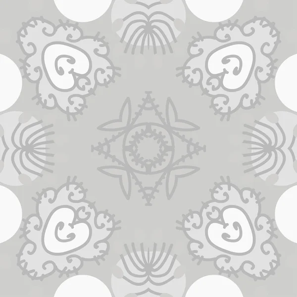 Motif Circulaire Sans Couture Avec Motif Floral Espace Copie — Image vectorielle