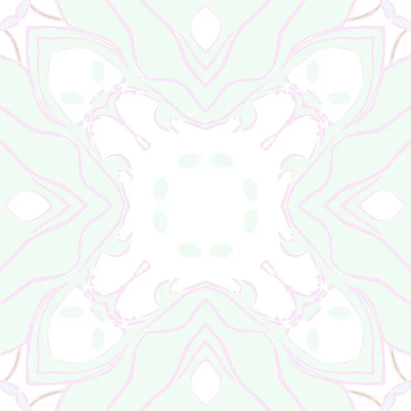 Kreisförmiges Nahtloses Muster Aus Floralen Motiven Flecken Löchern Ellipsen Streifen — Stockvektor