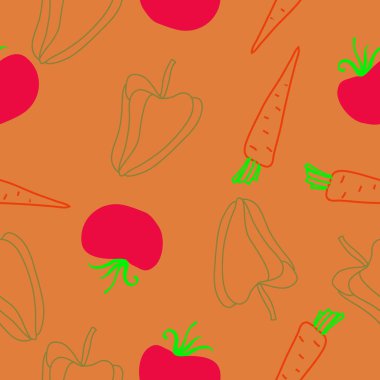 sanatsal soyut dikişsiz desen, vektör illüstrasyon