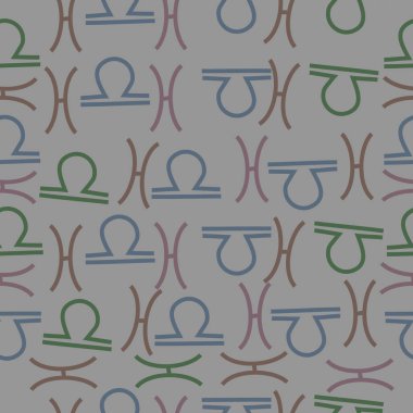 sanatsal soyut dikişsiz desen, vektör illüstrasyon