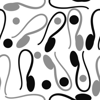 sanatsal soyut dikişsiz desen, vektör illüstrasyon