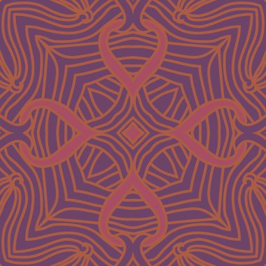 İç içe geçmiş ağın soyut dairesel dikişsiz deseni 