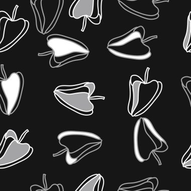 Basit biber süs soyut dikişsiz desen