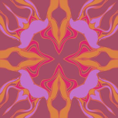 Çizgili motif, noktalar, çizgiler, dalgalar dairesel dikişsiz desen.  