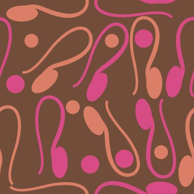 sanatsal soyut dikişsiz desen, vektör illüstrasyon