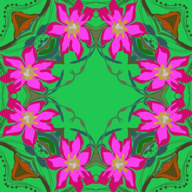 Soyut basit fraktalların kusursuz deseni