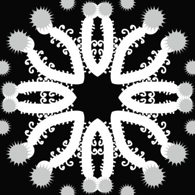 sanatsal soyut dikişsiz desen, vektör illüstrasyon 