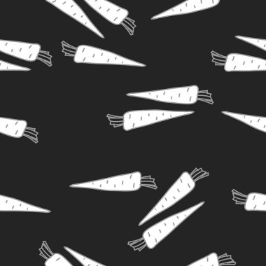 Havuçlu kusursuz desen, vektör çizimi