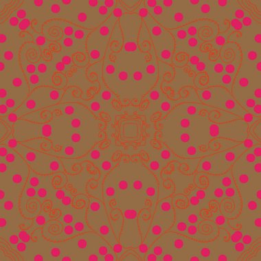 sanatsal soyut dikişsiz desen, vektör illüstrasyon