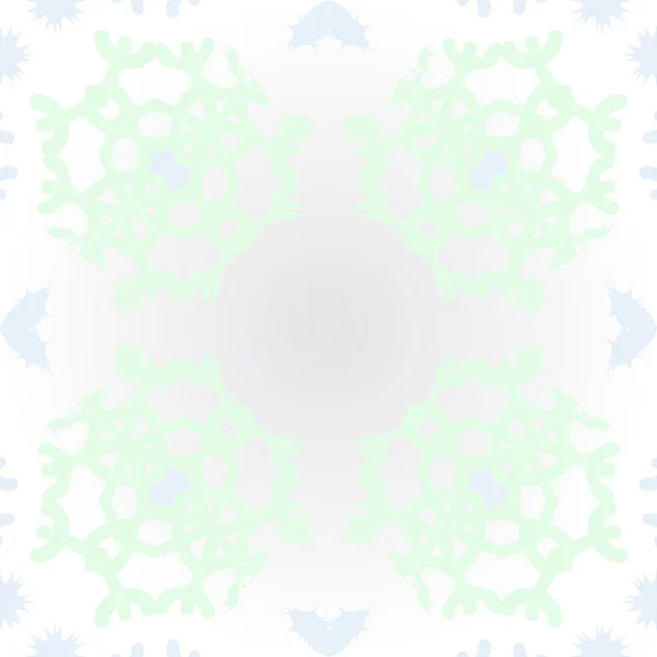 Circular Seamless Pattern Winter Motif Snowflakes Stars Spot Hole Copy — Stock Vector