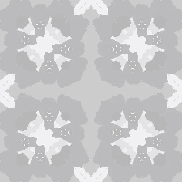 Kreisförmiges Nahtloses Muster Abstrakter Dekorativer Flecken Und Flecken Kaleidoskopischem Motiv — Stockvektor