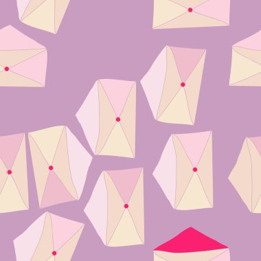 Dikişsiz posta zarfı deseni. 