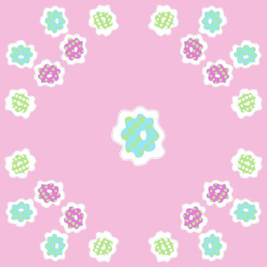 Soyut basit sebze Dikişsiz desen