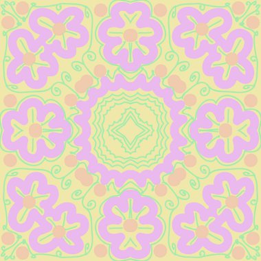 sanatsal soyut dikişsiz desen, vektör illüstrasyon