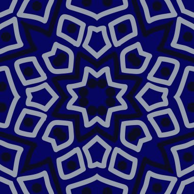 Renkli motifin dairesel dikişsiz deseni