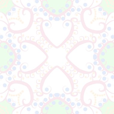 Çiçek haç ve nokta desenile soyut sorunsuz arka plan