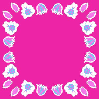 Soyut basit böcekler ve bitkiler süsleme Dikişsiz desen