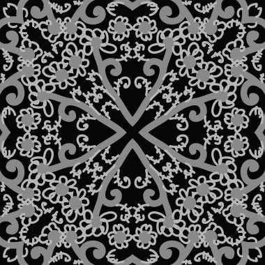 sanatsal soyut dikişsiz desen, vektör illüstrasyon