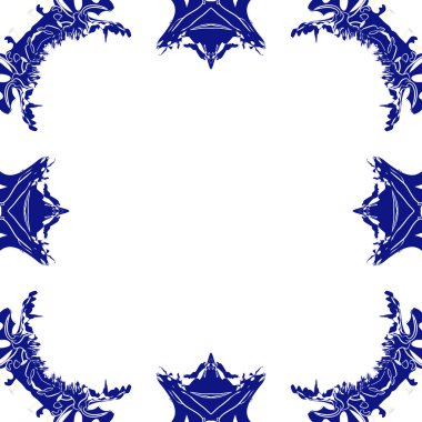 Çiçek motifi dairesel dikişsiz desen, spota, dalgalar, stamens, kopya alanı.  