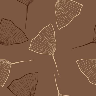 İhale çiçek yaprakları ile dikişsiz soyut desen