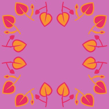 Soyut basit dalların ve yaprakların kusursuz deseni