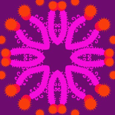 sanatsal soyut dikişsiz desen, vektör illüstrasyon 