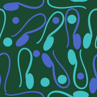 sanatsal soyut dikişsiz desen, vektör illüstrasyon