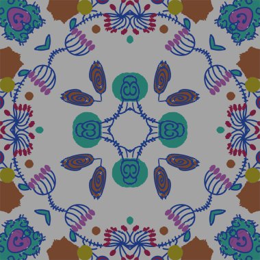 sanatsal soyut dikişsiz desen, vektör illüstrasyon