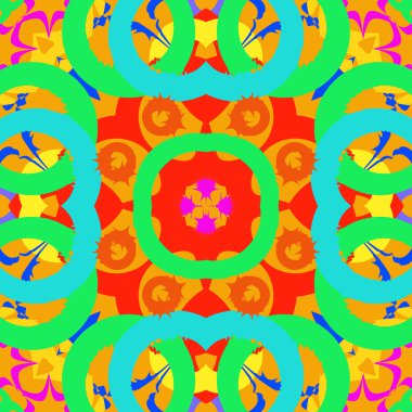 sanatsal soyut dikişsiz desen, vektör illüstrasyon