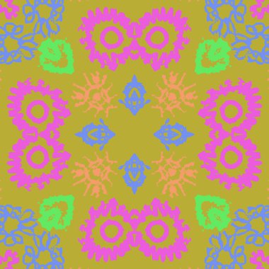 sanatsal soyut dikişsiz desen, vektör illüstrasyon