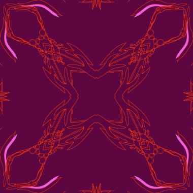 Çiçek motifi, delik, çizgili, yaprak, kopyalama alanı Dairesel dikişsiz desen.  