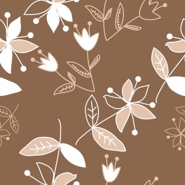 Renkli motif çiçek dikişsiz desen