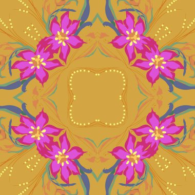 sanatsal soyut dikişsiz desen, vektör illüstrasyon