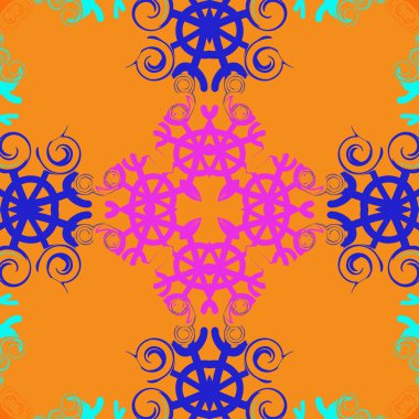 dairesel soyut şekiller deseni, vektör arka plan 