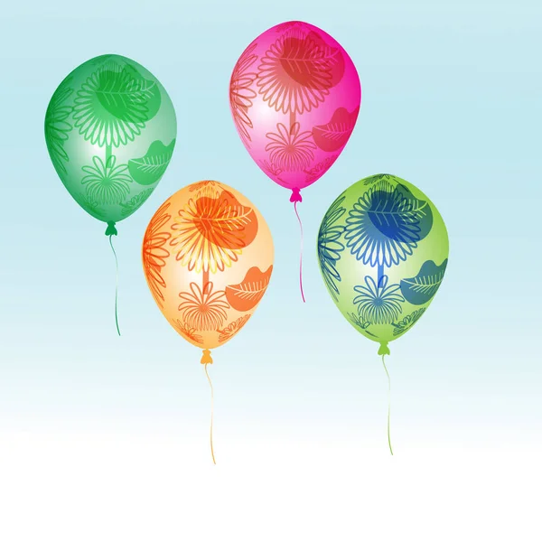 Modèle Sans Couture Ballons Simples Abstraits — Image vectorielle