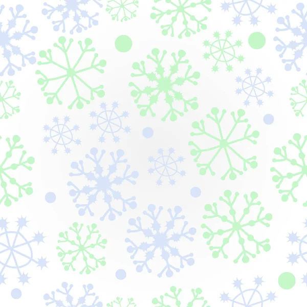 Patrón Sin Costuras Motivos Invierno Nieve — Archivo Imágenes Vectoriales