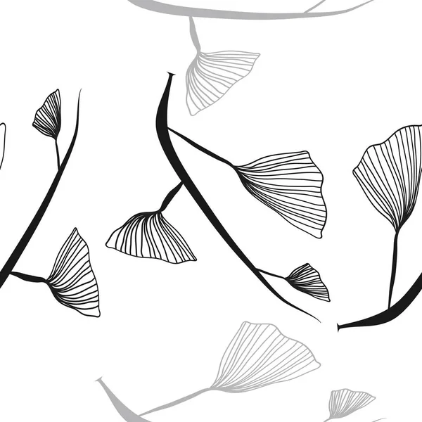无缝抽象图案与柔和的花瓣 — 图库矢量图片