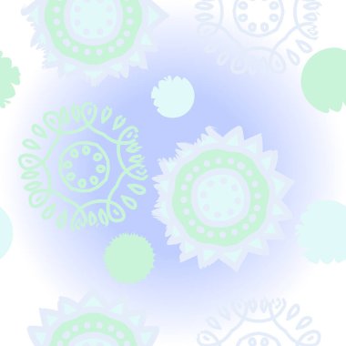 Dekoratif motif, karalamalar, çizgiler, yıldızlar, dalgalar Dikişsiz desen. Elle çizilmiş.