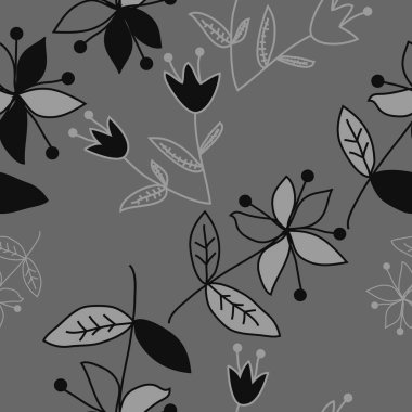 Renkli motif çiçek dikişsiz desen