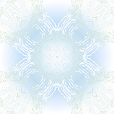 Dekoratif renkli motifdairesel dikişsiz desen