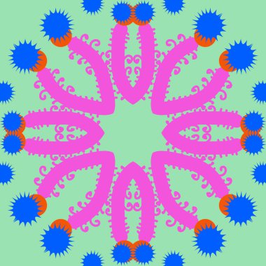 sanatsal soyut dikişsiz desen, vektör illüstrasyon 