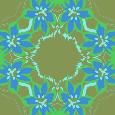 Soyut basit çiçeklerin kusursuz deseni