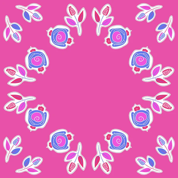 Renkli motif çiçek dikişsiz desen