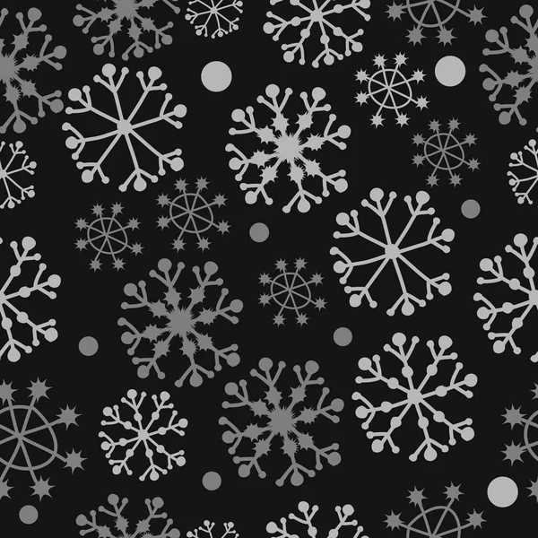 Problemfri Mønster Vintermotiver Sne – Stock-vektor