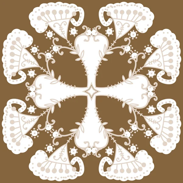 Fond Vectoriel Sans Couture Avec Motif Orné — Image vectorielle