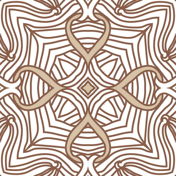 İç içe geçmiş ağın soyut dairesel dikişsiz deseni 