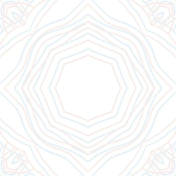 Cirkulär Sömlösa Mönster Dekorativa Motiv Med Kopierings Utrymme — Stock vektor